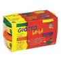 Ciastolina Giotto Bebe, 4 kolory x 100g Intensywne - 2